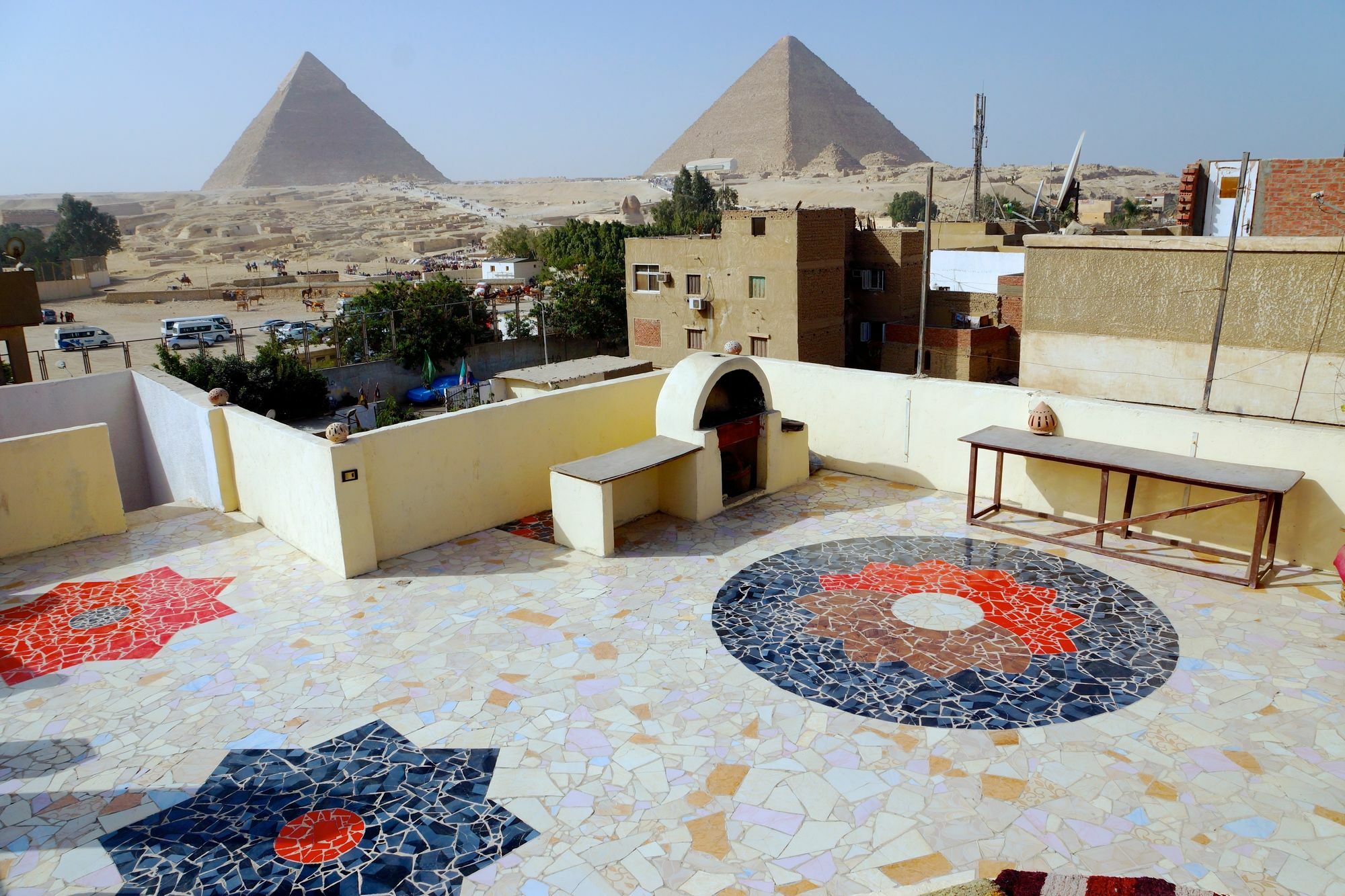 Pyramids Loft Homestay Kafret el-Gabal Buitenkant foto